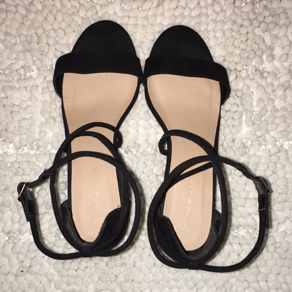 New Look black wedge heels